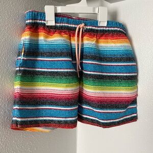 chubbies Vibrant Multicolor Striped Hybrid Shorts